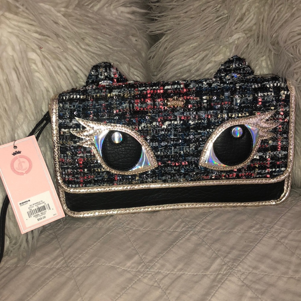 Juicy couture cat clutch NWT